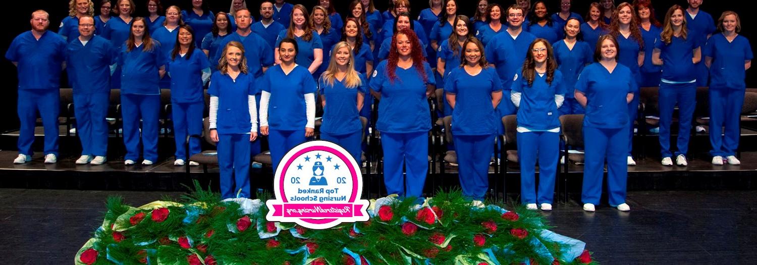 nursing graduates posed for group photo