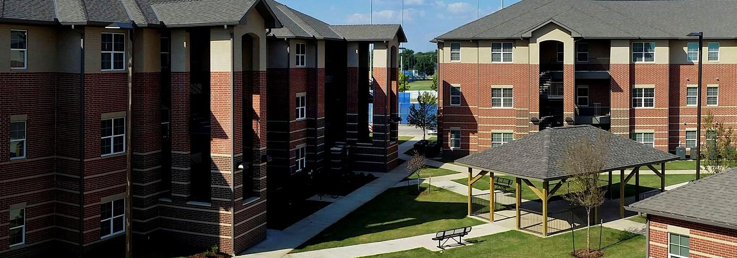 Photo of the student housing complex